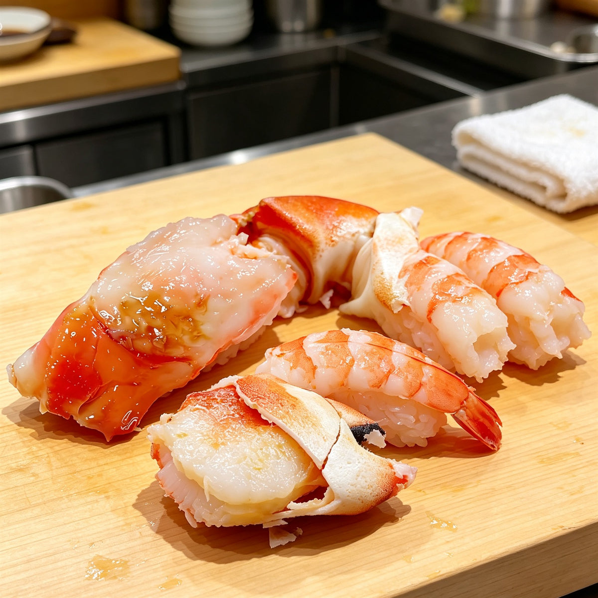 Cooked Split King Crab Claws