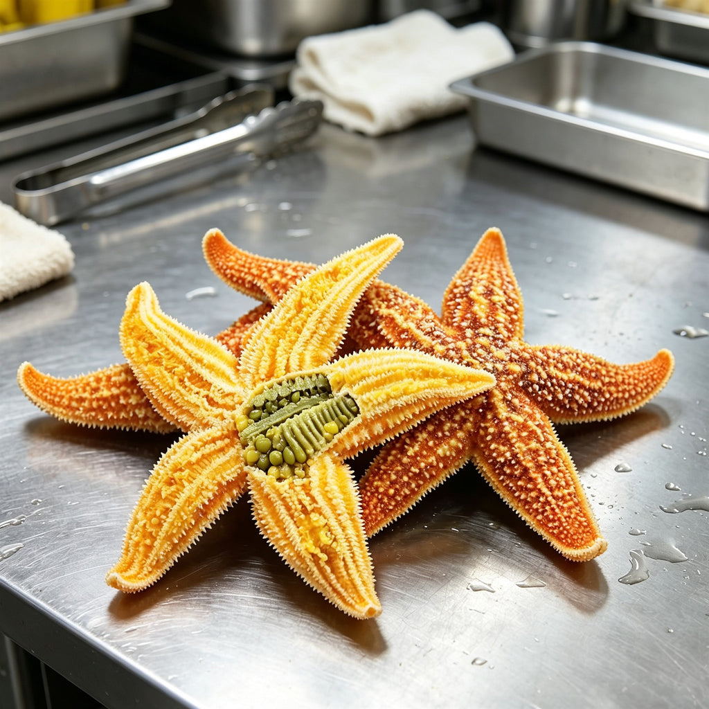 Fresh Whole Orange Sea Stars