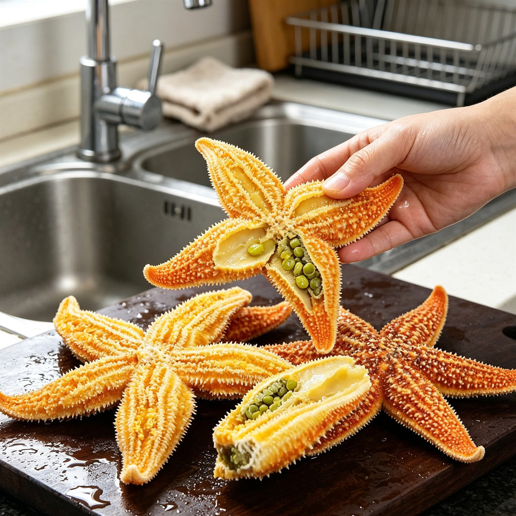 Fresh Whole Orange Sea Stars