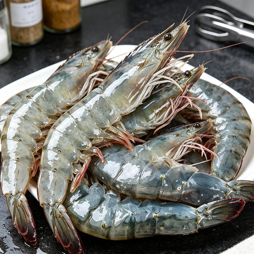 Fresh Large Grey Prawns Shell-On