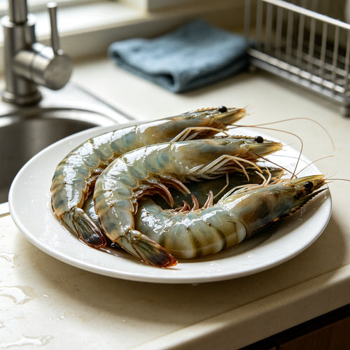 Fresh Large Grey Prawns Shell-On